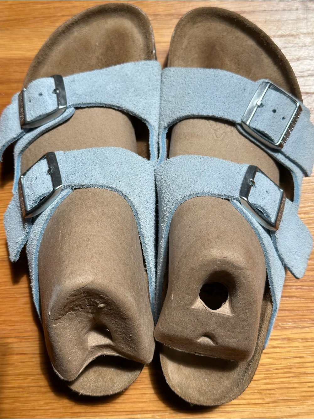 Birkenstock  Arizona Light Blue Suede 40N